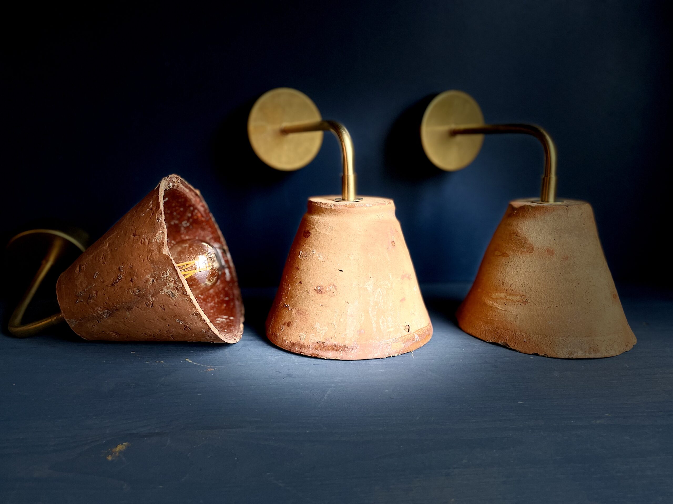 pot a resine appliques